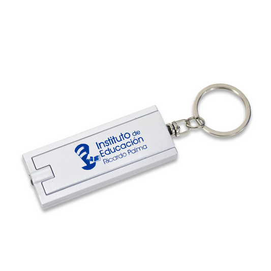 Llavero rectangular con linterna IESRP